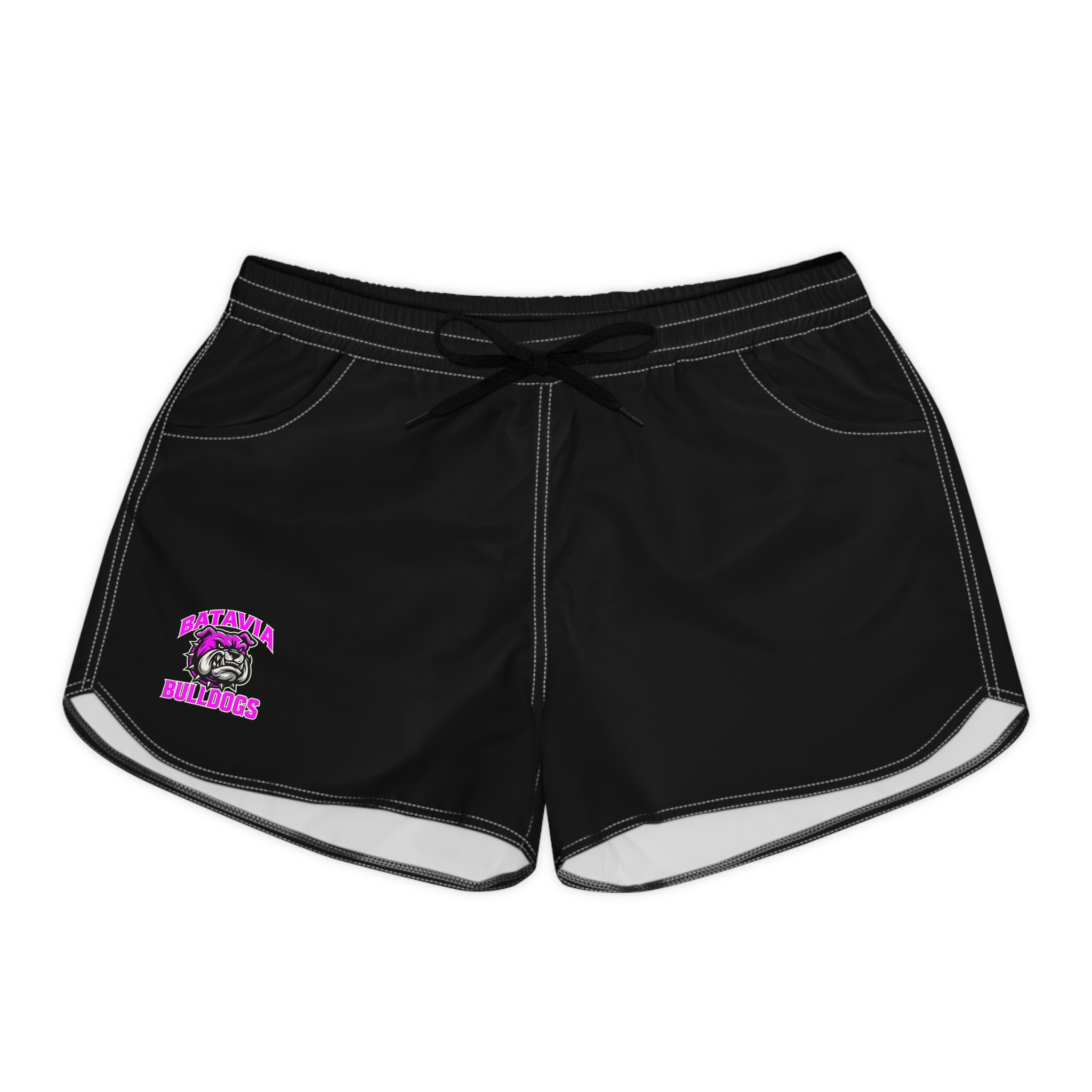 Batavia Bulldogs - Women's Casual Shorts (AOP-pink)