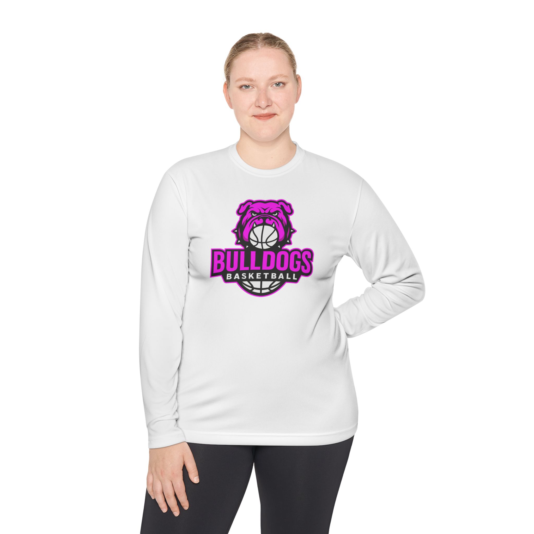 Batavia Bulldogs Basketball - Unisex Lightweight Long Sleeve Tee - Image 4