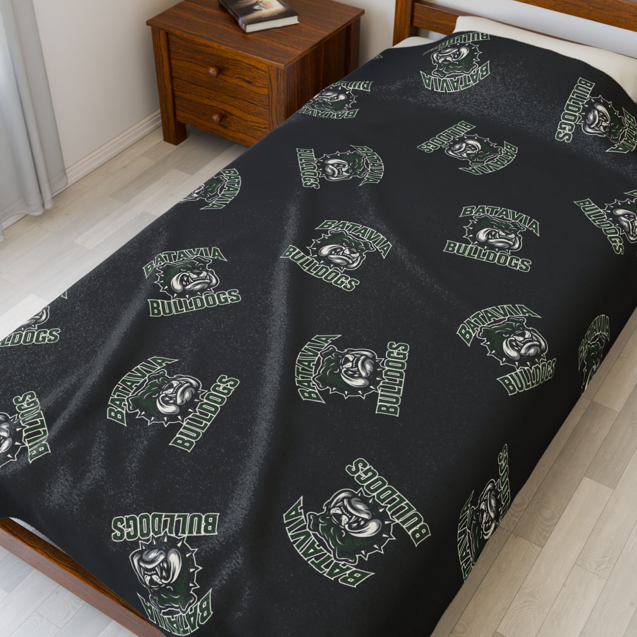Batavia Bulldogs - Velveteen Plush Blanket - Image 7