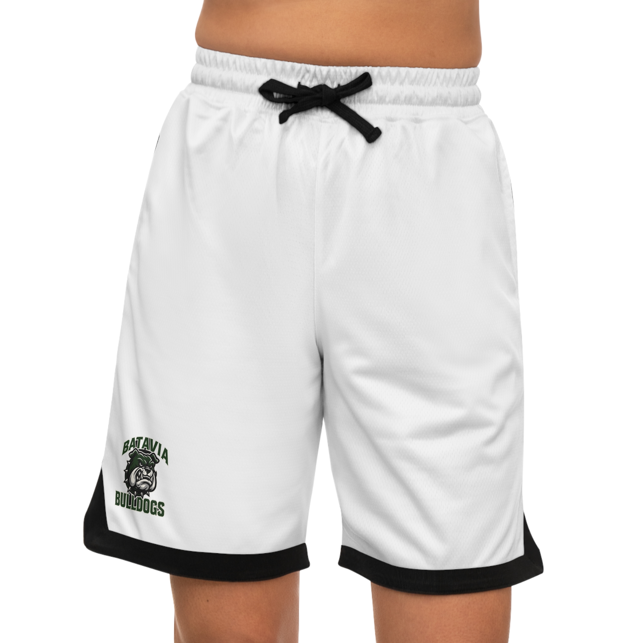 Batavia Bulldogs Basketball Rib Shorts - Image 4