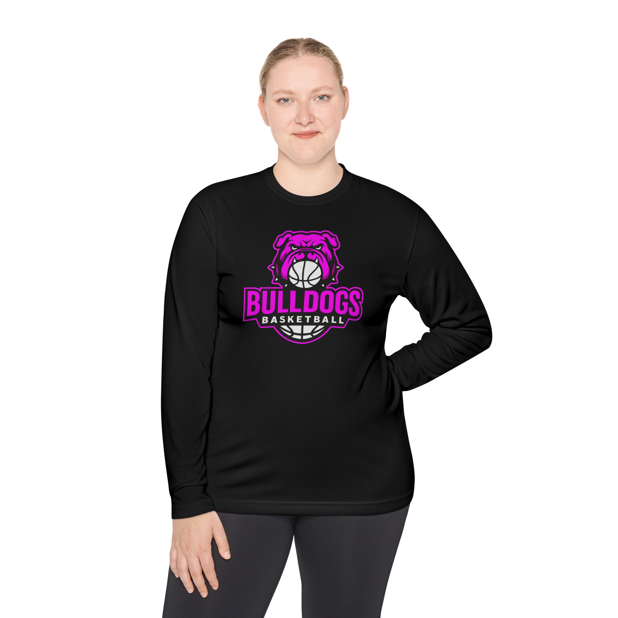 Batavia Bulldogs Basketball - Unisex Lightweight Long Sleeve Tee - Image 8