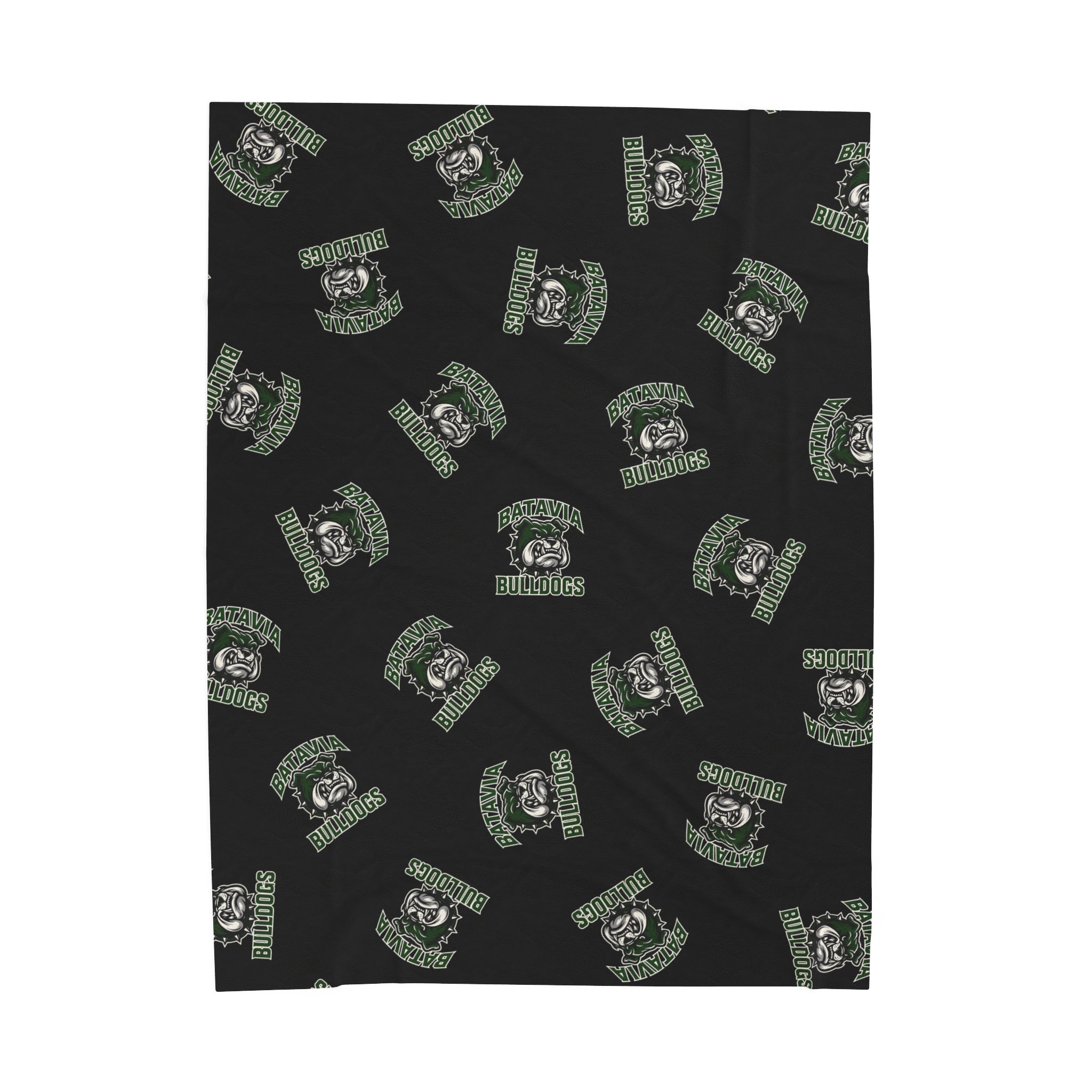 Batavia Bulldogs - Velveteen Plush Blanket - Image 5
