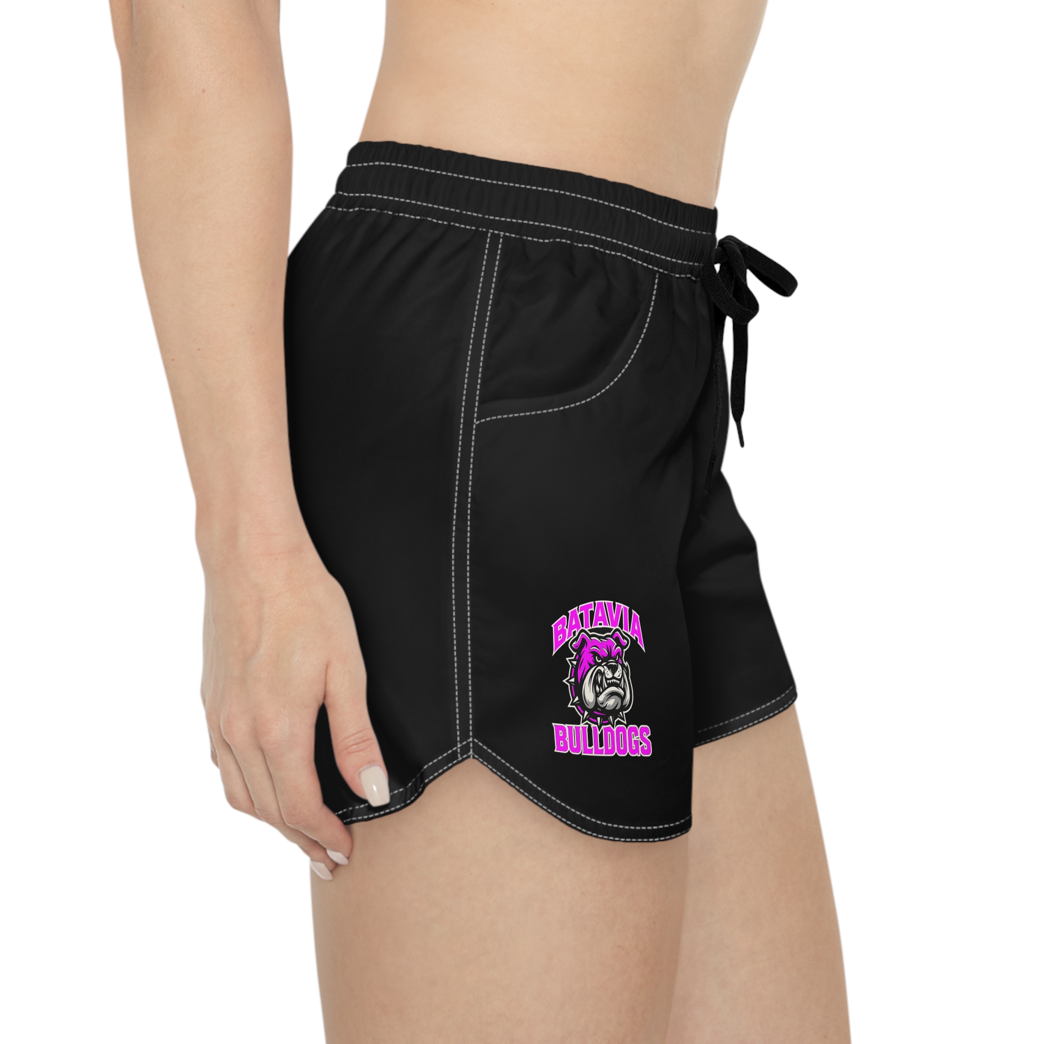 Batavia Bulldogs - Women's Casual Shorts (AOP-pink) - Image 4